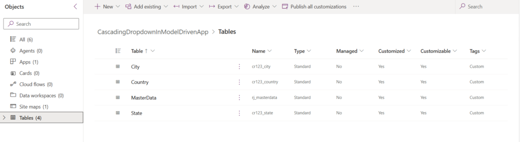 Cascading Dropdowns in a Model-Driven App
