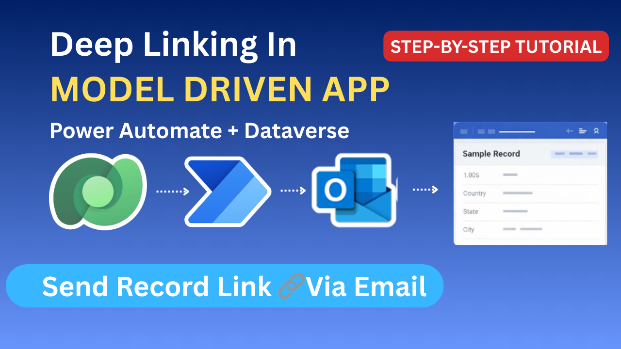 Deep Linking in Model-Driven Apps