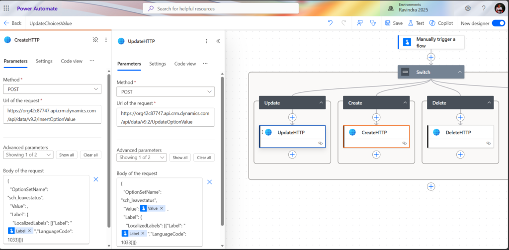 Choice Columns Dynamically via Dataverse Web API