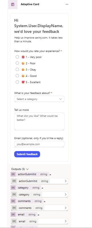 Adaptive Cards in Microsoft Copilot Studio